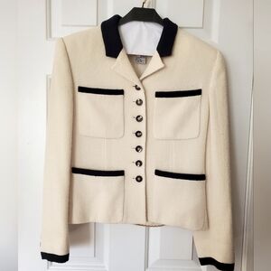 Stunning Carlisle 1990s Wool Jacket-Size 4